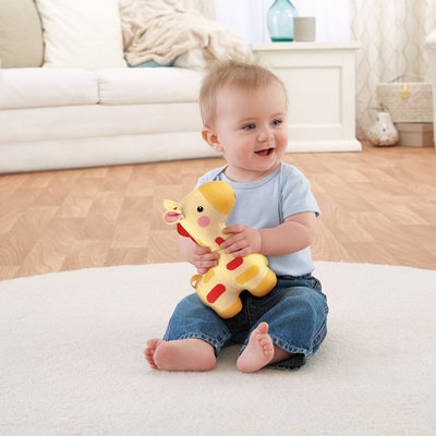 Мобайлы, ночники, проекторы - Мягкая игрушка-ночник Fisher-Price Жираф со звуковым эффектом (BFH65)#4