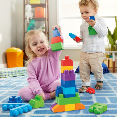 Блочные конструкторы - Конструктор Mega Bloks Классический в мешке 60 деталей (DCH55)#3