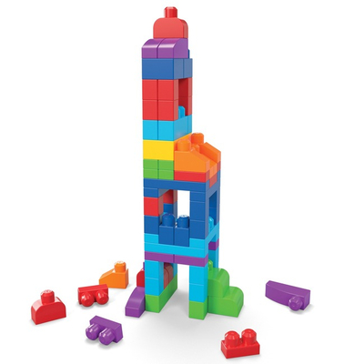 Блочные конструкторы - Конструктор Fisher-Price Mega Bloks голубой 80 деталей (DCH63)#2