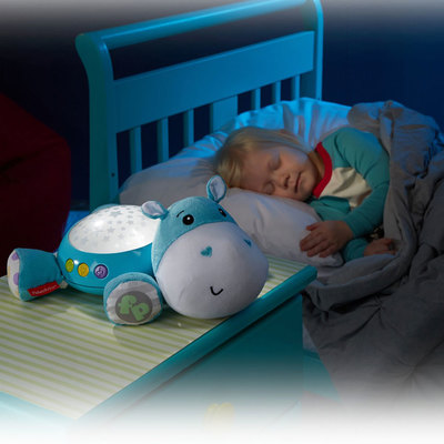 Мобайлы, ночники, проекторы - Музыкальный ночник-проектор Fisher-Price Гиппопотам (CGN86)#2