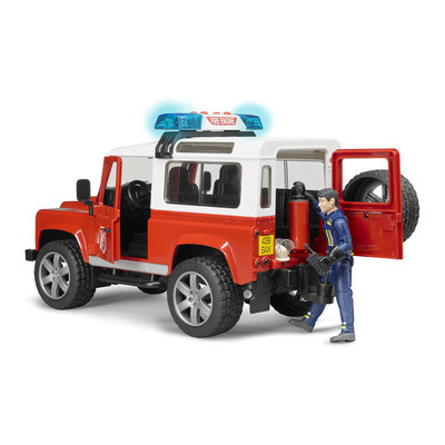 Спасательная техника - Джип Пожарный Land Rover Defender Bruder (02596)#3