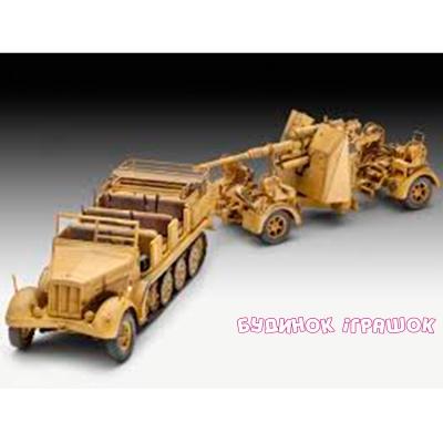 3D-пазлы - Модель для сборки Тягач Sd.Kfz. 7 и пушка 8.8 см Flak 37 Revell (3210)#2