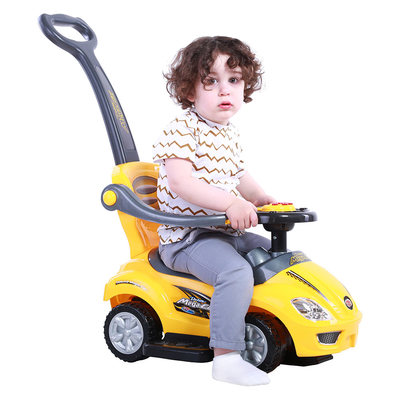 Детский транспорт - Толокар OCIE Magic car с ручкой желтый (U-042hY)#3