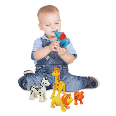 Фигурки животных - Игровой набор Kiddieland Дикие животные трещотки (054106)#3