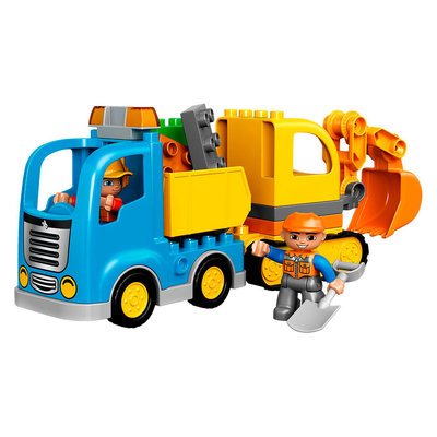 Конструкторы LEGO - Конструктор LEGO Duplo Грузовик и гусеничный экскаватор (10812)#2