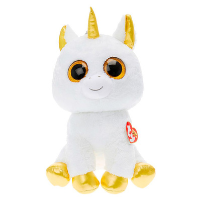 М’які тварини - М'яка іграшка TY Beanie Boo's Білий єдиноріг Пегас 25 см (36825)#2