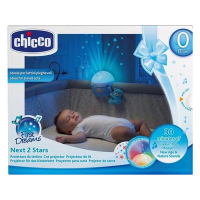 Ночники, проекторы - Игрушка-проектор Chicco Next 2 Stars голубая со звуковым эффектом (07647.20)#2