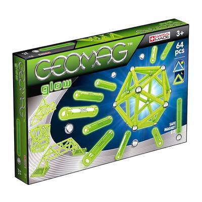 Магнітні конструктори - Магнітний конструктор Geomag Glow 64 деталі (PF.523.336.00)#5