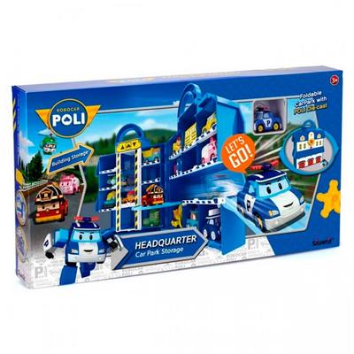 Автотреки, паркинги и гаражи - Кейс-гараж Robocar Poli штаб Поли (83319)#3