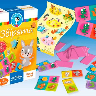 Интеллектуальные игры - Настольная игра Granna Зверята (82654)#2