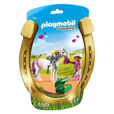 Конструктори з унікальними деталями - Конструктор Playmobil Country Грумер з поні Херт (6969)#2