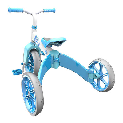 Дитячий транспорт - Біговел Yvolution Velo Flippa 2в1 блакитний (100612)#2