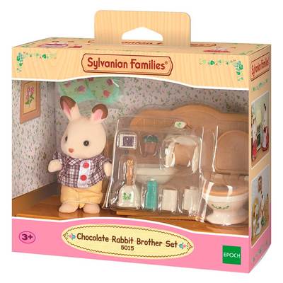 Фігурки тварин - Ігровий набір Шоколадний Кролик-брат в туалеті Sylvanian Families (5015)#2
