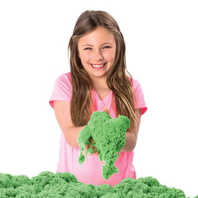 Антистресс игрушки - Набор кинетического песка Kinetic Sand Замок из песка зеленый 454 г (71402G)#3