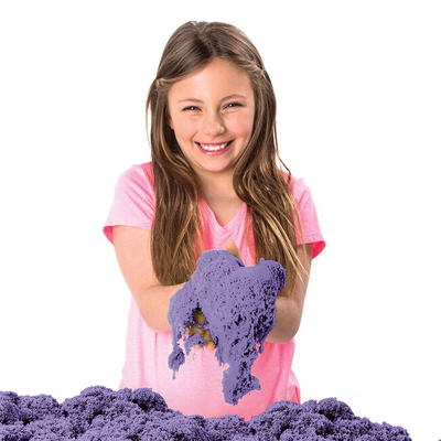 Антистресс игрушки - Набор кинетического песка Kinetic Sand Замок из песка фиолетовый 454 г (71402P)#3
