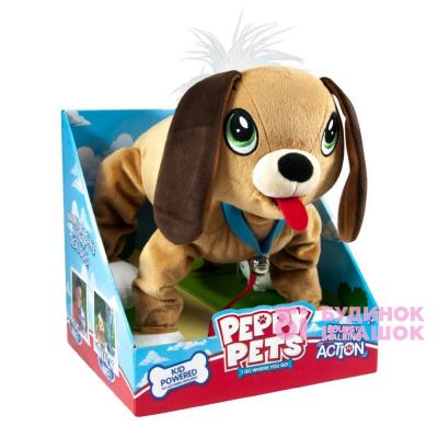 Інтерактивні м’які тварини - Іграшка Peppy Pets Весела прогулянка Бассет 28 см (245277)#2
