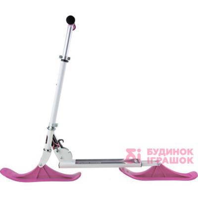 Дитячий транспорт - Самокат снігокат snow kick white pink (75-1118-07)#2