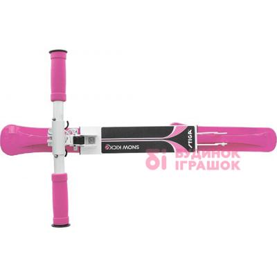 Дитячий транспорт - Самокат снігокат snow kick white pink (75-1118-07)#3