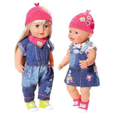 Одяг та аксесуари - Набір одягу для ляльки BABY BORN Zapf Creation Модний джинс (824498)#7