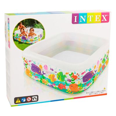 Для пляжа и плавания - Бассейн надувной Intex Морской аквариум (57471NP)#2