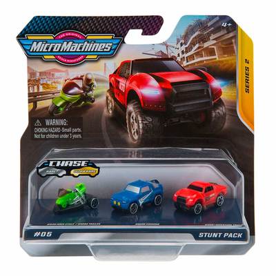 Транспорт і спецтехніка - Набір машинок Micro Machines Трюковий 3 штуки (MMW0009)#2