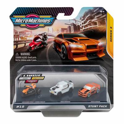 Транспорт і спецтехніка - Набір машинок Micro Machines W3 Трюковий 3 штуки (MMW0192)#2