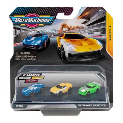 Транспорт і спецтехніка - Набір машинок Micro Machines W3 Екзотика 3 штуки (MMW0191)#2