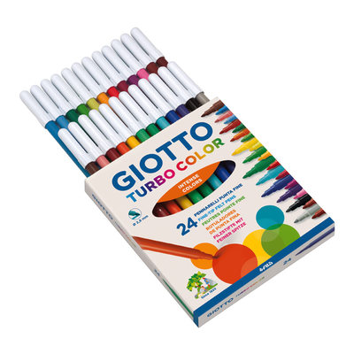 Канцтовари - Фломастери Fila Giotto Turbo color 24 кольори (417000)#2