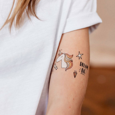 Косметика - Набор тату для тела Tattooshka Магический единорог (EC-658)#2
