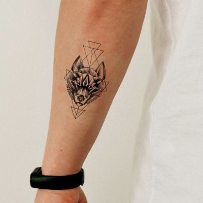 Косметика - Набор тату для тела Tattooshka Волк геометрия (T-074)#2