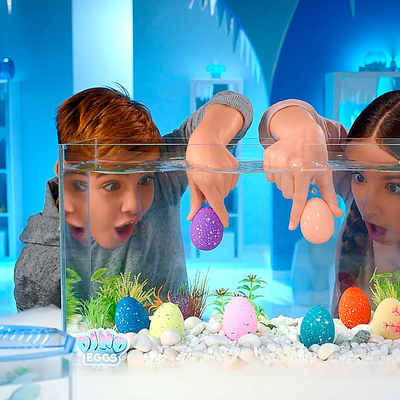 Фігурки тварин - Фігурка, що зростає Sbabam Dino eggs winter Зимові динозаври (T059-2019)#5