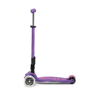 Самокати - Самокат Micro Maxi deluxe foldable led фіолетовий складний (MMD100)#2