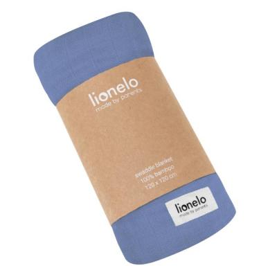 Товары по уходу - Покрывало Lionelo Bamboo swaddle blue denim (LO-BAMBOO SWADDLE BLUE DENIM)#2