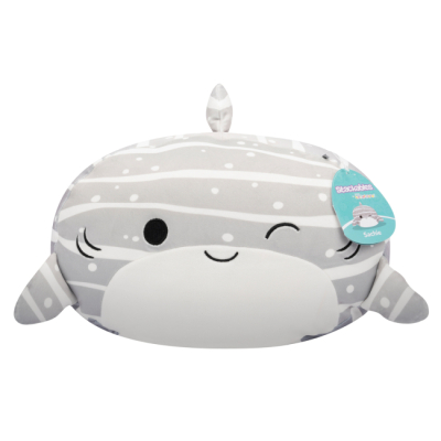 Подушки - М'яка іграшка Squishmallows Китова акула Сачі 30 см (SQCR06550)#5