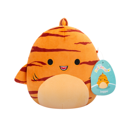 Мягкие животные - Мягкая игрушка Squishmallows Тигровая акула Джаггер 19 см (SQCR06597)#5