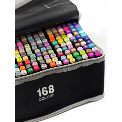Канцтовары - Набор маркеров Brushme 168 цветов (MPTT168)#2