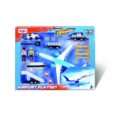Транспорт и спецтехника - Игровой набор Maisto Аэропорт светло-голубой (12620/02)#2