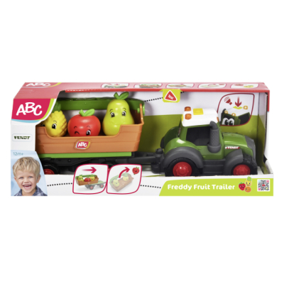 Машинки для малюків - Автомодель Dickie toys АВС Трактор Фредді з фруктами (4115010)#3
