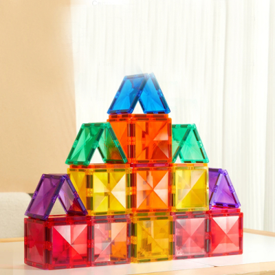 Магнитные конструкторы - Магнитный конструктор Mideer Colorful tiles 100 деталей (CT1211)#2