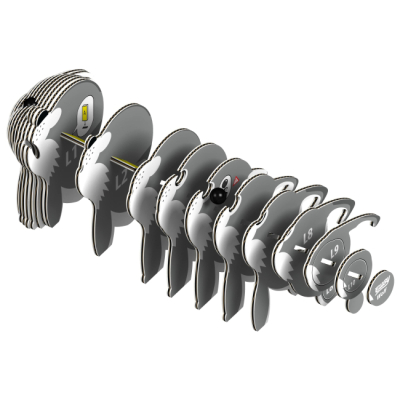 3D-пазли - 3D пазл Eugy Зоопарк Вовк (XEG-040)#2