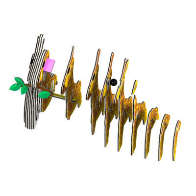 3D-пазли - 3D пазл Eugy Зоопарк Жираф (XEG-009)#2