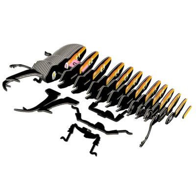 3D-пазли - 3D пазл Eugy Зоопарк Жук-олень (XEG-114)#2