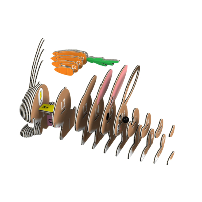 3D-пазли - 3D пазл Eugy Зоопарк Кролик (XEG-071)#2