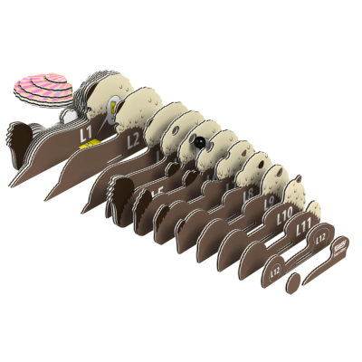 3D-пазли - 3D пазл Eugy Зоопарк Морська видра (XEG-060)#2