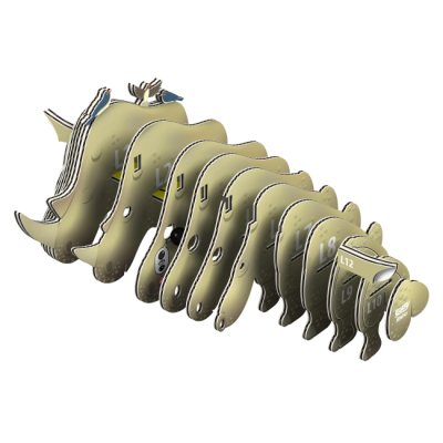 3D-пазли - 3D пазл Eugy Зоопарк Носоріг (XEG-076)#2