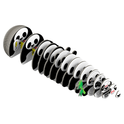 3D-пазли - 3D пазл Eugy Зоопарк Панда (XEG-013)#2