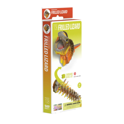 3D-пазлы - 3D пазл Eugy Зоопарк Плащеносная ящерица (XEG-108)#4