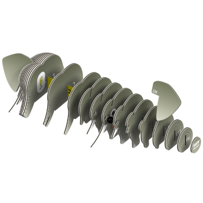 3D-пазли - 3D пазл Eugy Зоопарк Слон (XEG-010)#2