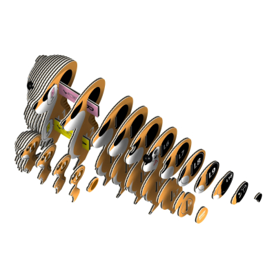 3D-пазли - 3D пазл Eugy Зоопарк Сурикат (XEG-046)#2