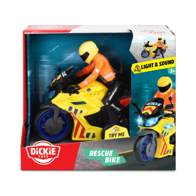 Транспорт і спецтехніка - Мотоцикл Dickie Toys Рятувальний патруль з фігуркою (3712030)#2